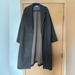 Old Navy Soft Brushed Long Overcoat- Women's Brown NEVER BEEN WORN Size XL
